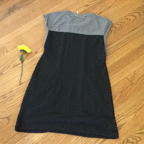 Free People stripe and polka dot dress w/pockets - Picture 3 of 4